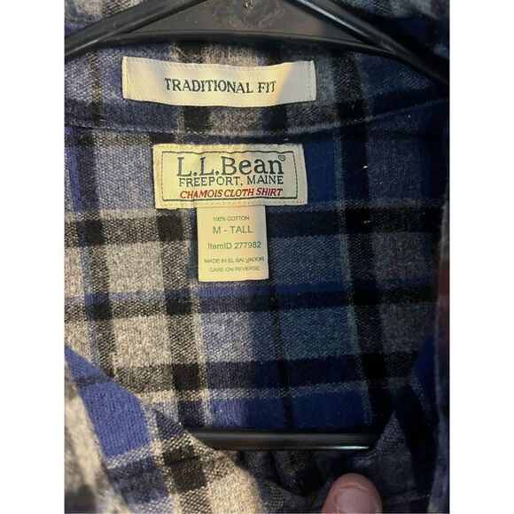 L.L Bean button down flannel shirt - Picture 5 of 6